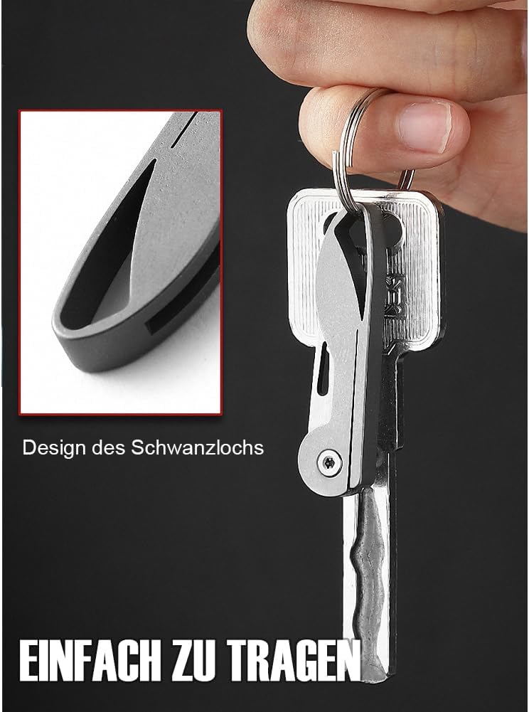 Mini cuchillo de llavero, mini cuchillo plegable de bolsillo con bloqueo de forro, regalos para mujeres y hombres, perfecto para camping, pesca,