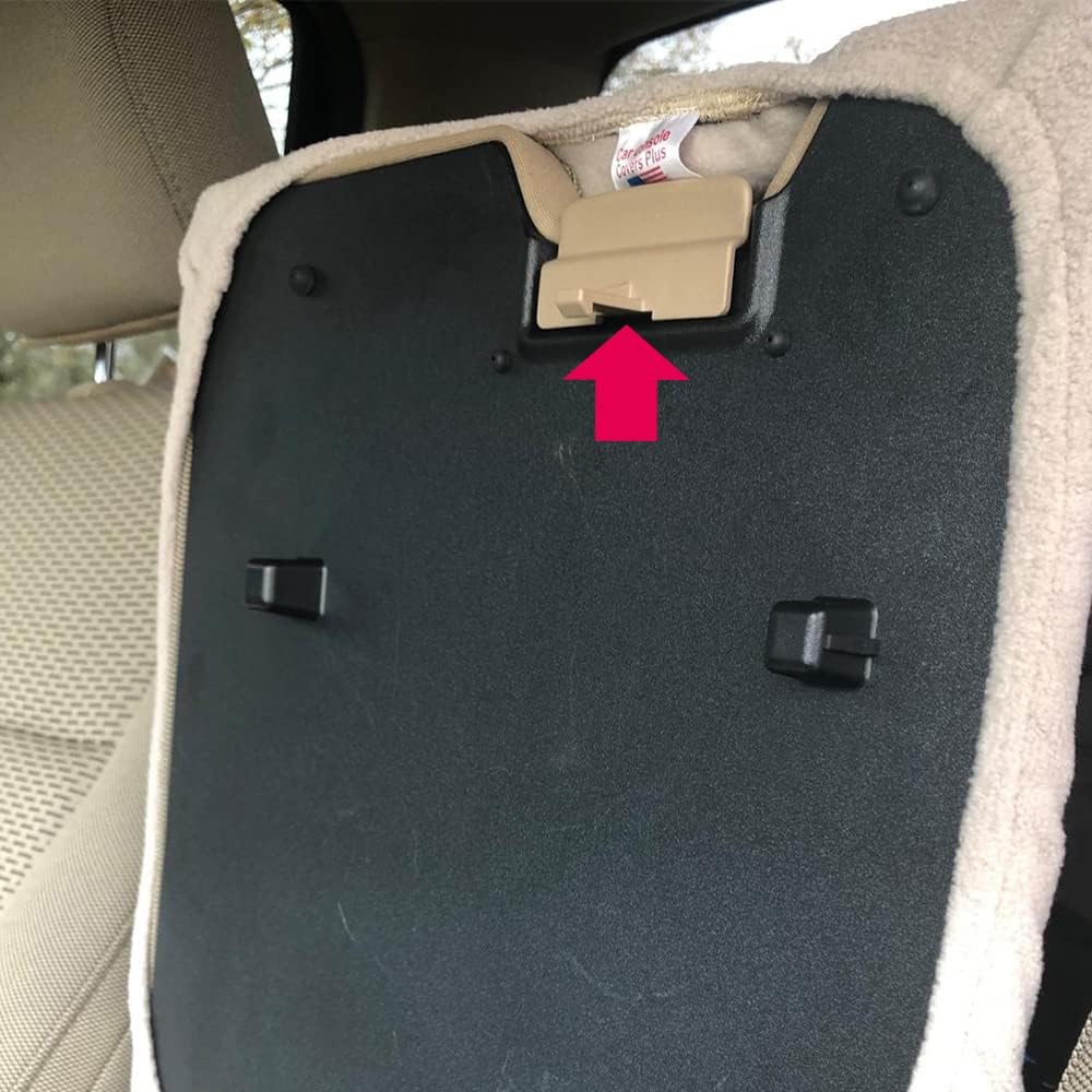 PIT66 Pestillo de tapa de asiento de salto de consola central, compatible con Ford F150 BL34-18672A66 10-18 gris