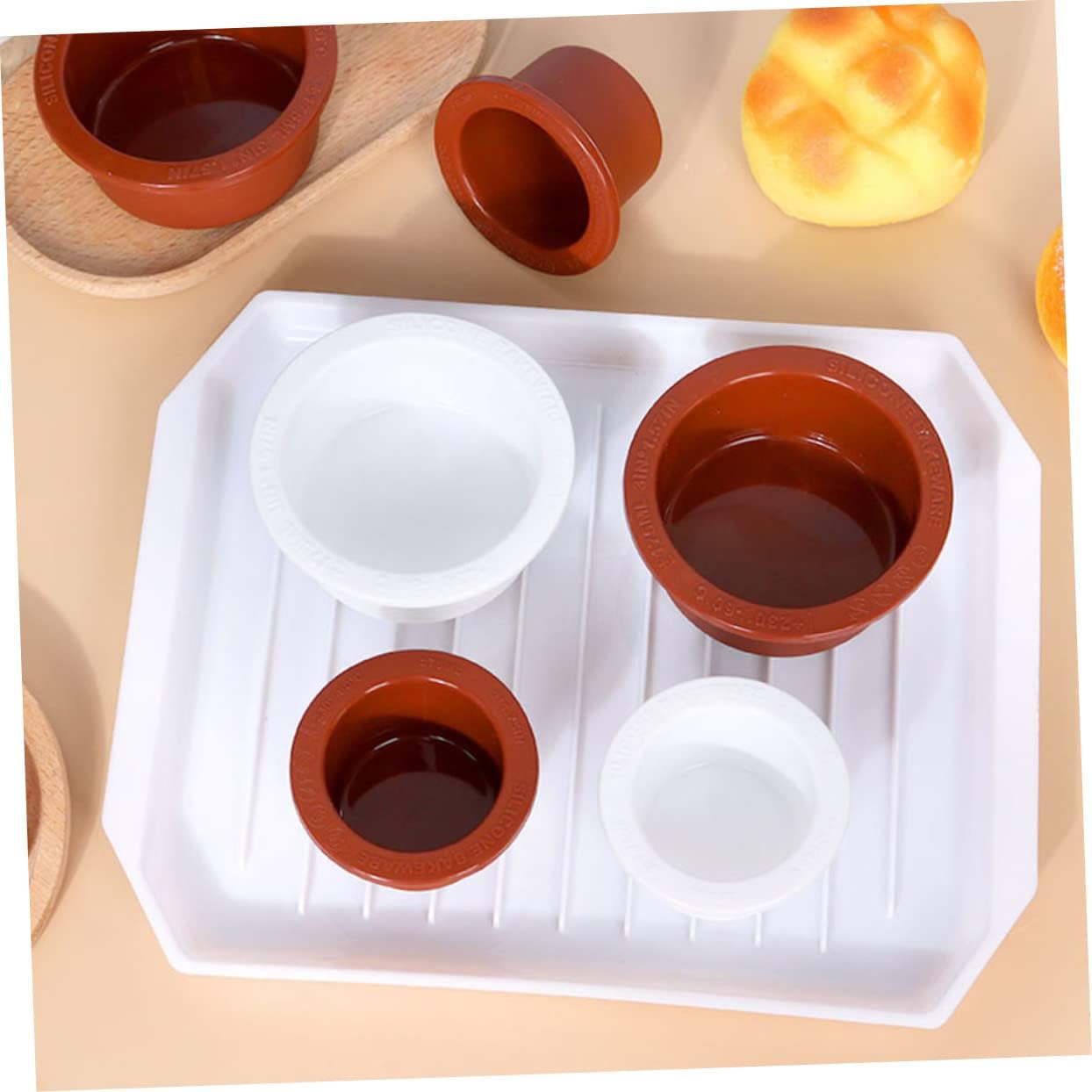TOVINANNA Molde de silicona para hornear, moldes redondos para pan, moldes para tartas, molde de silicona, molde para hornear, molde de brownie,