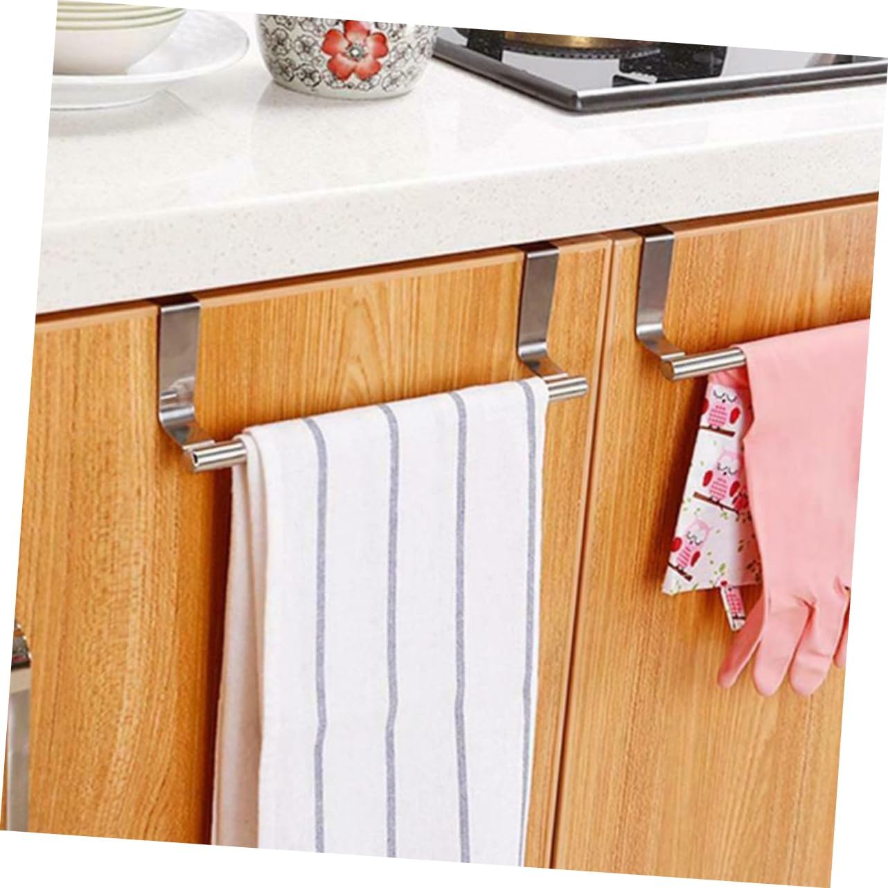 Zerodeko 1 gancho para puerta de armario, estante de almacenamiento de gabinete, ganchos de metal, estantes montados en la pared para almacenamiento