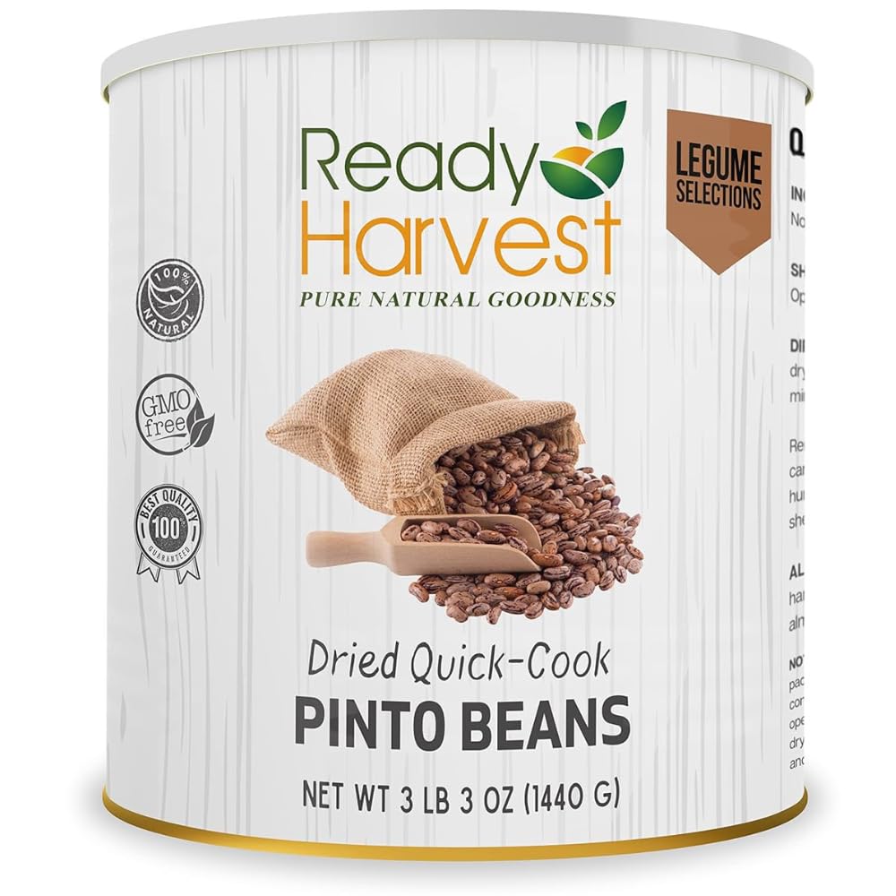 Ready Harvest Quick-Cook Frijoles pintos enlatados Frijoles secos Frijoles secos  Alimentos enlatados  Suministros de alimentos de emergencia