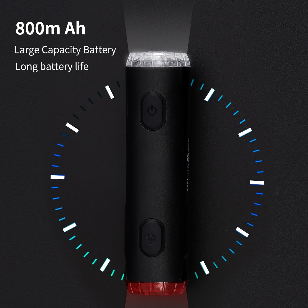 Bike Helmet Light 2 in 1,Cycling Helmet Headlight Taillight Front and Rear Bike Lighting Rechargeable 360 Warning Lights with IP66 Waterproof USB