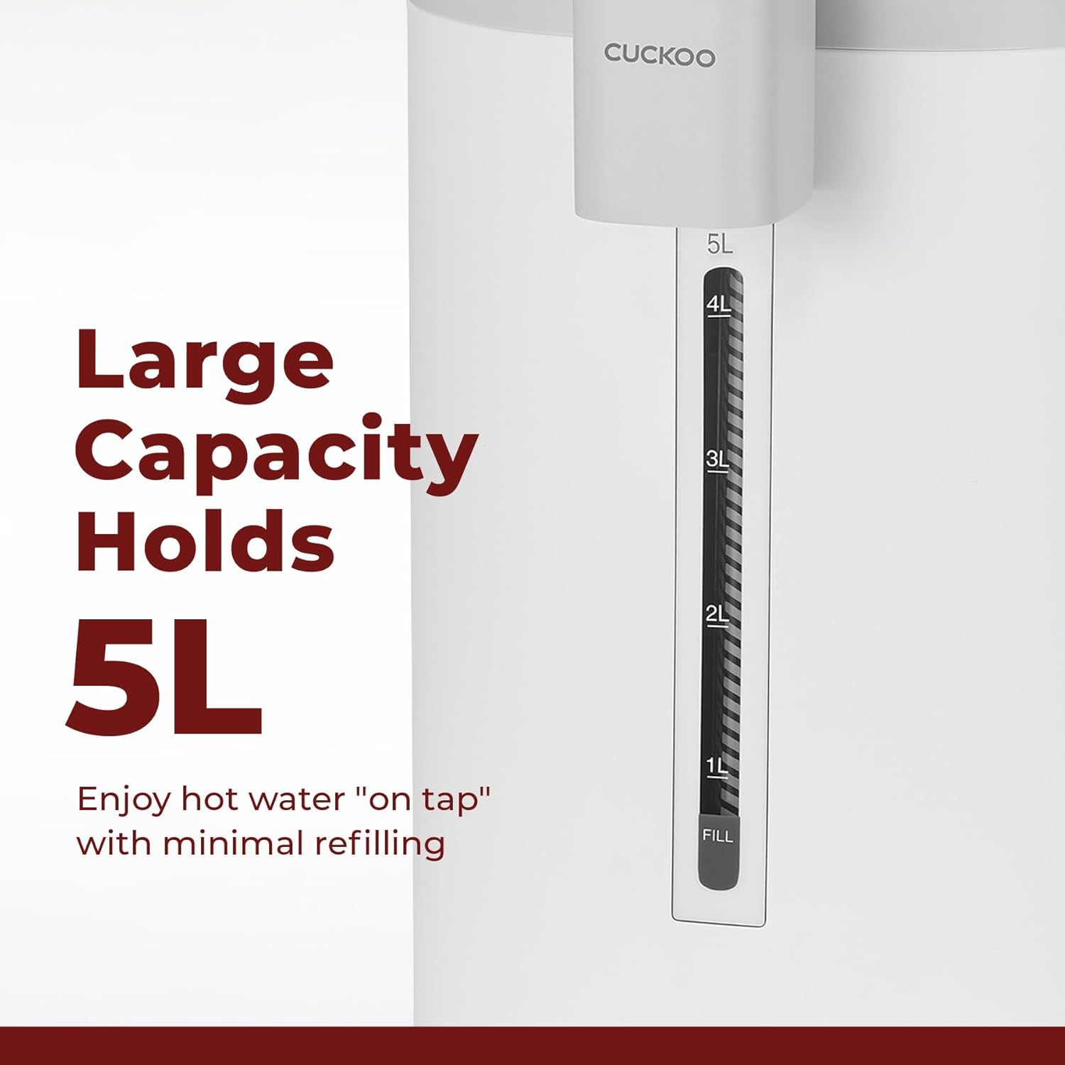 CUCKOO CWP-A501TW  Dispensador y calentador de agua caliente  Dispensación automática y protección contra hervir en seco  Acero inoxidable aislado