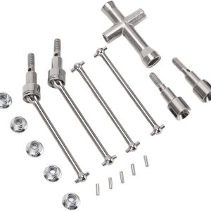 Eje de transmisión de coche RC, eje de transmisión de automóvil a control remoto delantero y trasero, accesorio para automóvil SCY 116 16103 16201 Eje de transmisión de coche RC, eje de transmisión de automóvil a control remoto delantero y trasero, accesorio para automóvil SCY 116 16103 16201