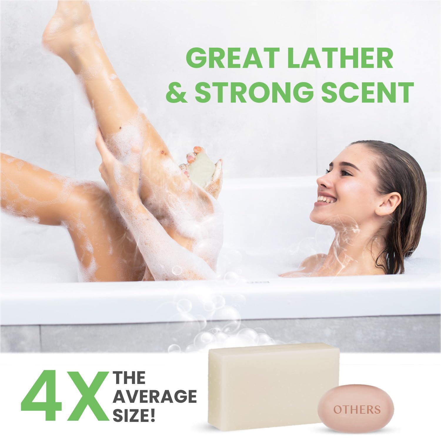 Body Restore Jabón de ácido kójico (bergamota 2 unidades), con vitamina C, E, manteca de karité, colágeno, ácido hialurónico, cúrcuma, retinol para