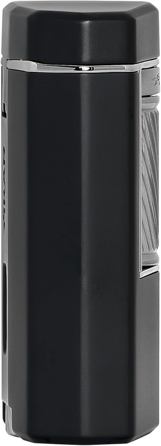 Xikar Meridian – Encendedor de cigarros con triple llama suave, potente, elegante, innovador, encendido fiable, barra de rodillo grande y fácil de