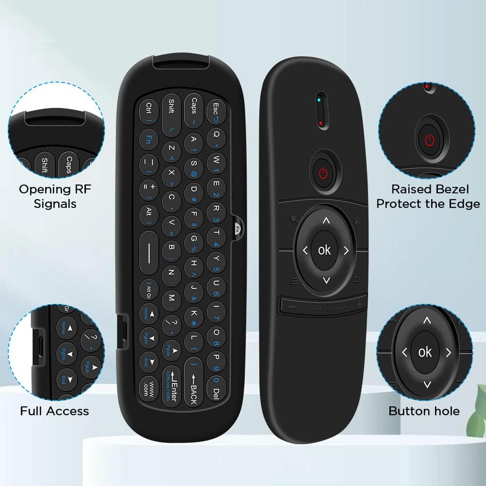 Funda para WeChip W1 Remote, Cubierta de silicona para WeChip W1 Control remoto Soporte de piel Protector Universal Reemplazo de goma Funda trasera