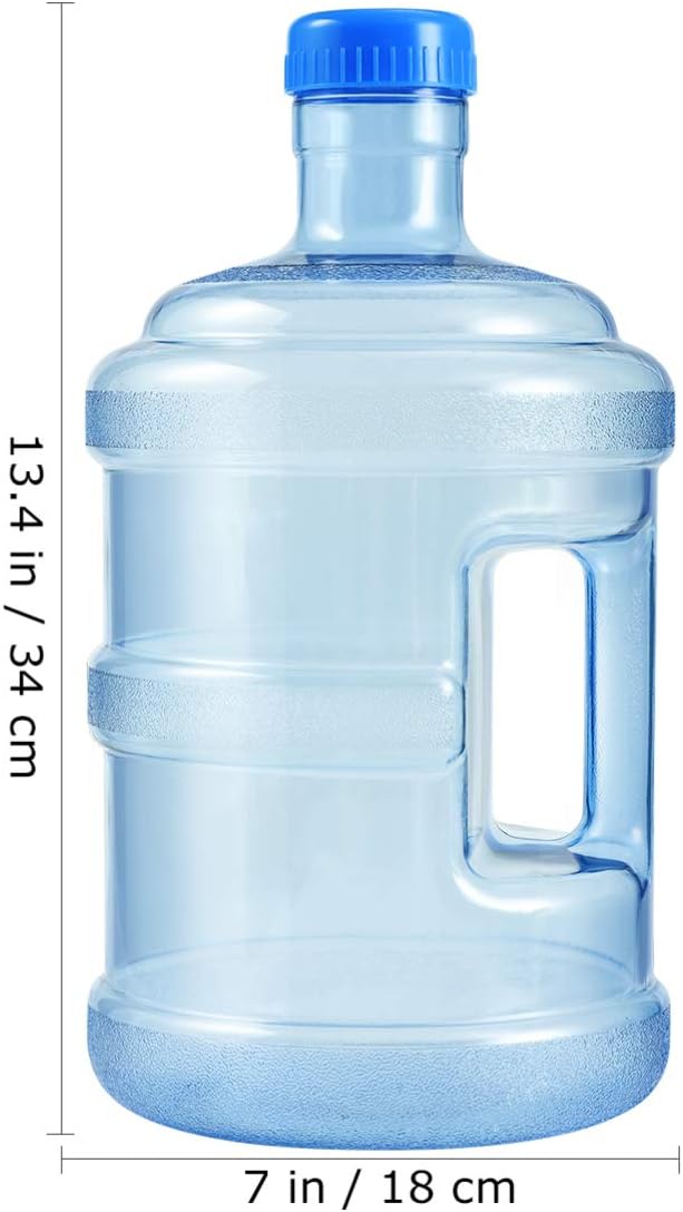 Botella de agua de 5 litros con tapa de rosca, botella de agua mineral portátil, barril de agua para deportes al aire libre, viajes, camping, jarra