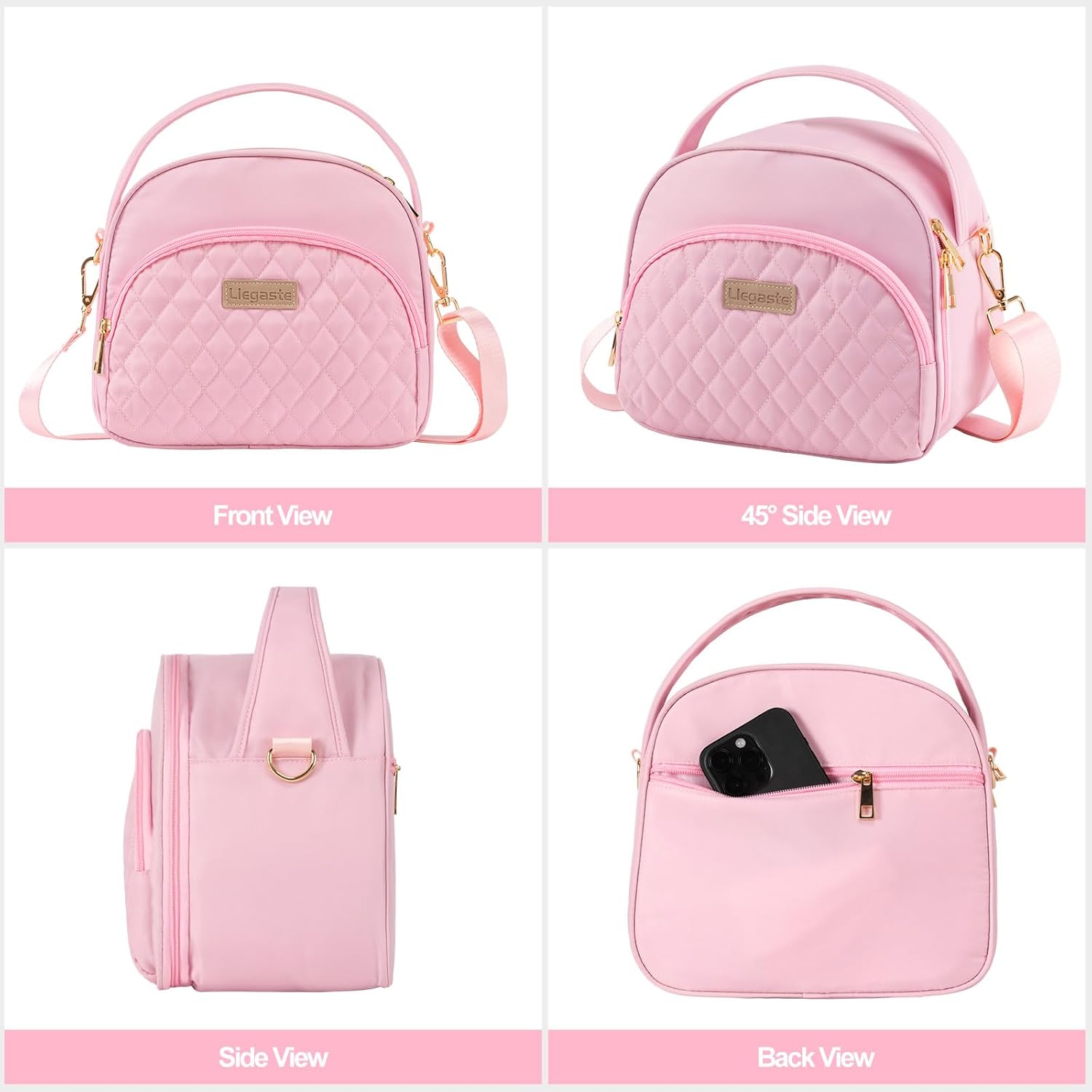 LLEGASTE Bolsas de almuerzo pequeñas para mujeres, loncheras para adultos, bolsas de almuerzo para el trabajo, bolsa de almuerzo aislada para mujeres