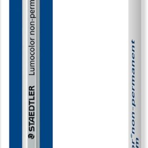 STAEDTLER Lumocolour – Lápiz omnichrom no permanente, color azul (12 unidades) STAEDTLER Lumocolour – Lápiz omnichrom no permanente, color azul (12 unidades)