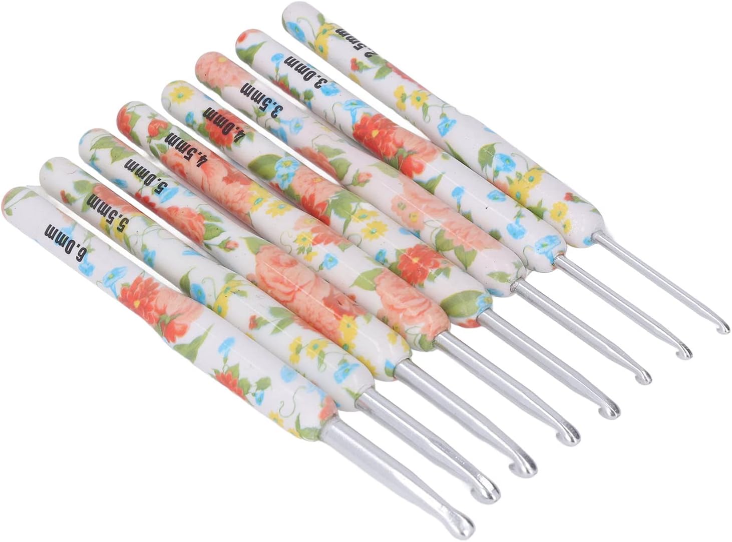 Juego de ganchos de ganchillo, kit de impresión de ganchillo, herramientas OPP de aluminio, juego de 8 piezas de ganchillo Sewin, bolsa de colores,