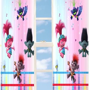 Franco DreamWorks Trolls – Juego de cortinas para ventana, 82 x 63 pulgadas, (producto oficial) Franco DreamWorks Trolls – Juego de cortinas para ventana, 82 x 63 pulgadas, (producto oficial)