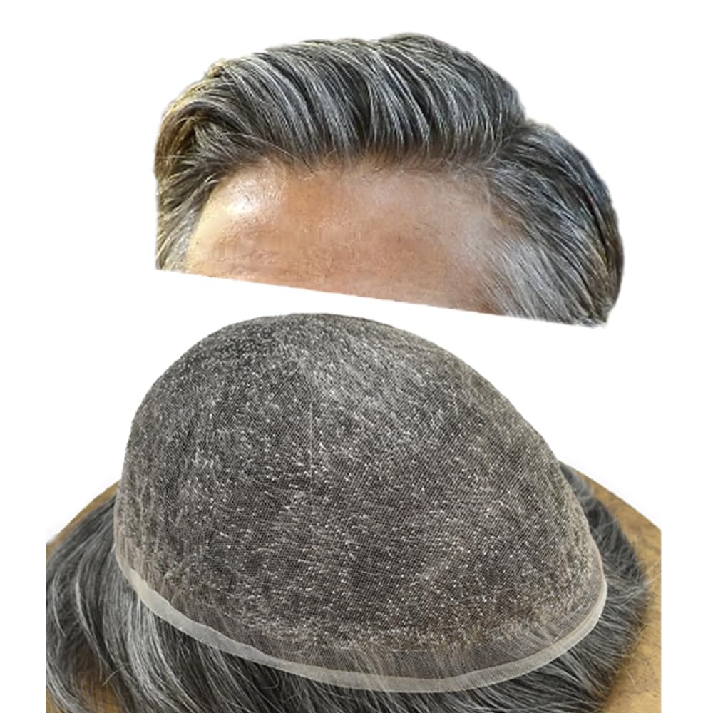 Toupee para hombres, sistema de reemplazo de cabello humano real, encaje suizo suave, encaje suizo, sistema de cabello para hombres, extensiones de