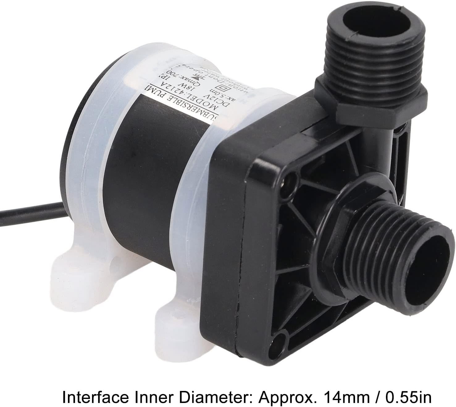 Mini bomba sumergible 18W fuente bomba de agua con 16.4 ft de elevación alta para acuario estanque de pecera