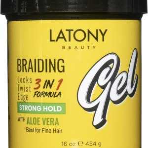 LATONY BEAUTY Gel trenzado de 16 onzas, 16.01 oz, 3 en 1, cerraduras 3 en 1, sin encrespamiento, sin descamación, aceite de argán de aloe vera a LATONY BEAUTY Gel trenzado de 16 onzas, 16.01 oz, 3 en 1, cerraduras 3 en 1, sin encrespamiento, sin descamación, aceite de argán de aloe vera a
