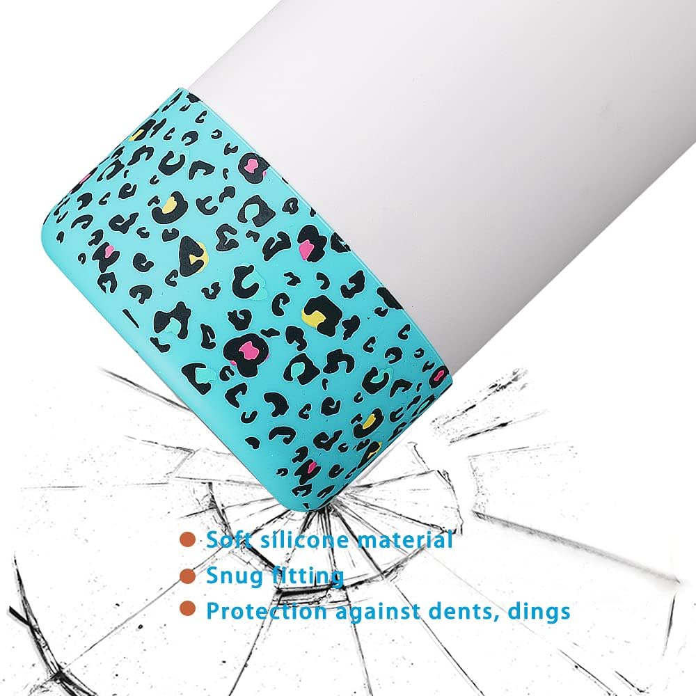 WK IEASON Funda protectora de silicona para vaso Stanley de 20 a 40 onzas y compatible con botella de agua Hydro Flask de 12 onzas, 21 onzas, 24