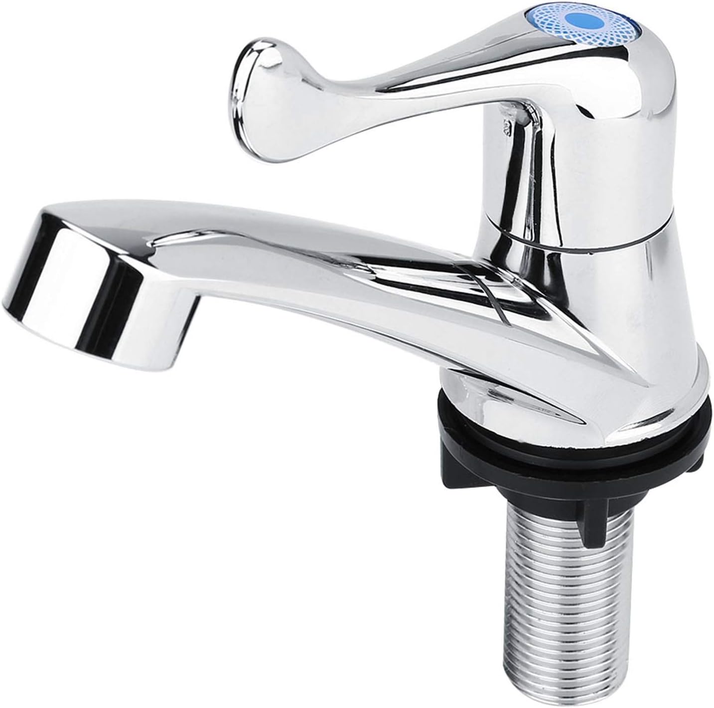 Grifo de lavabo de baño ABS de plástico solo grifo frío grifo de agua lavabo de baño Accesorios de fregadero de cocina (B)