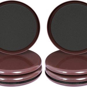 Paquete de 8 deslizadores de muebles grandes reutilizables para alfombras, almohadillas móviles de muebles de 5 pulgadas, deslizadores de alfombra Paquete de 8 deslizadores de muebles grandes reutilizables para alfombras, almohadillas móviles de muebles de 5 pulgadas, deslizadores de alfombra