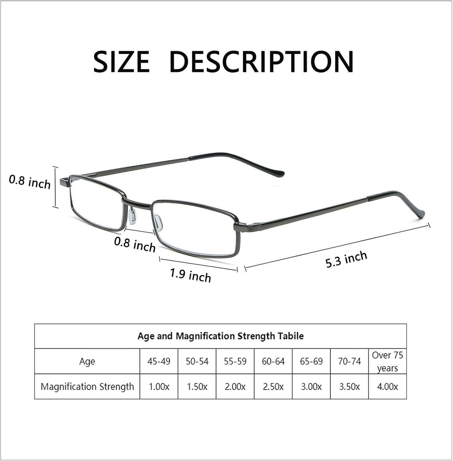 Skoveide Reading Glasses for Women Compact Slim Pocket Readers With Pen Clip Metal Case Spring Blue Light Blocking