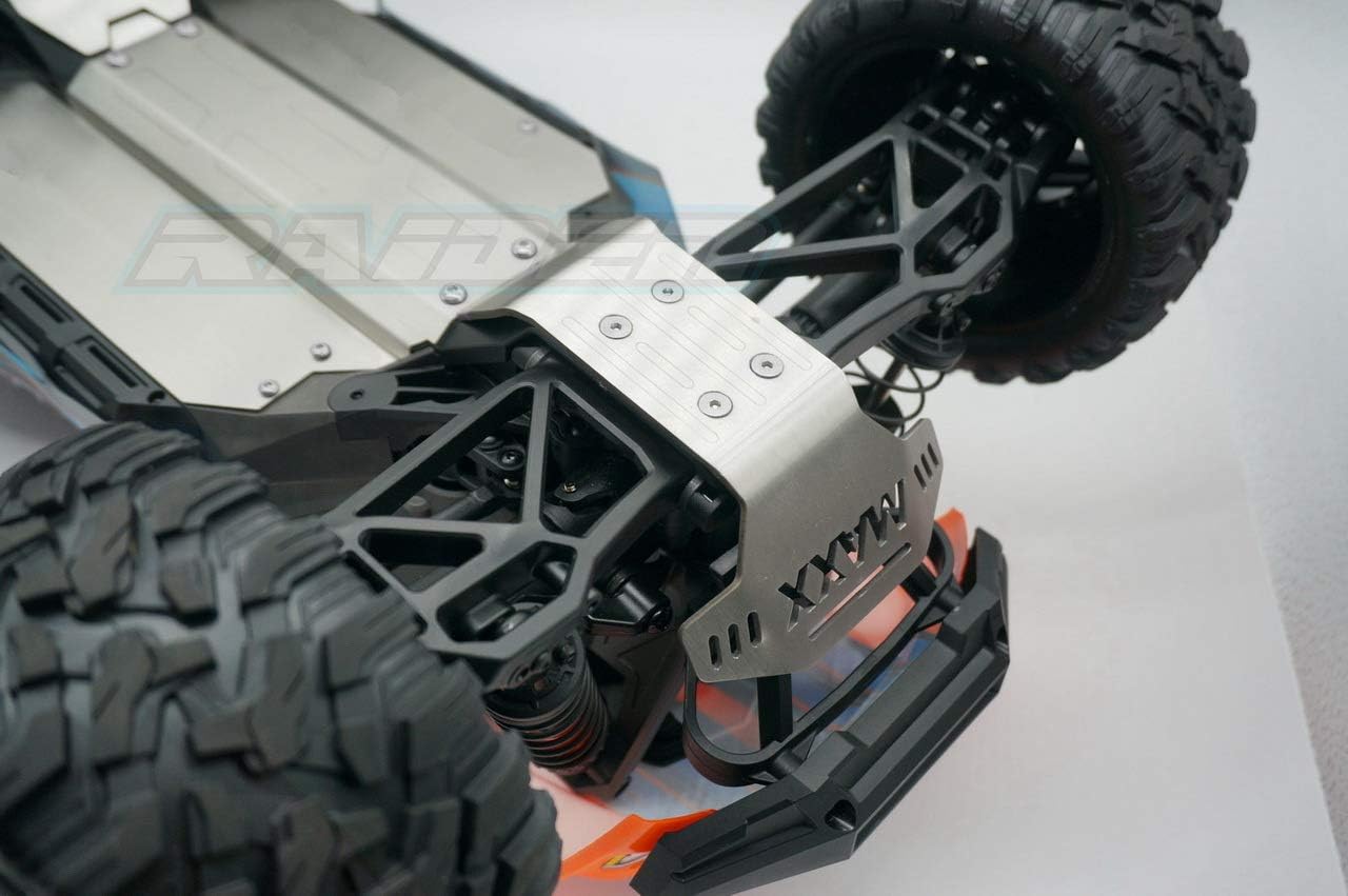 V1 V1 V1 Old Version Maxx Steel Chassis Protector Guard Armor Front Center Rear Skid Plate for Traxxas V1 110 MAXX