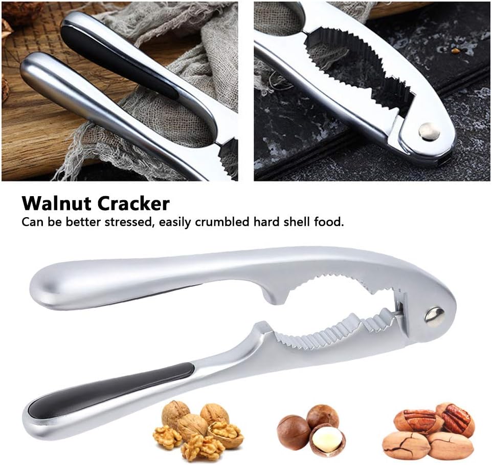 Herramienta de tuercas de cascanueces, herramienta de apertura de nuez de nuez resistente para todo tipo de nueces, herramienta cortadora de