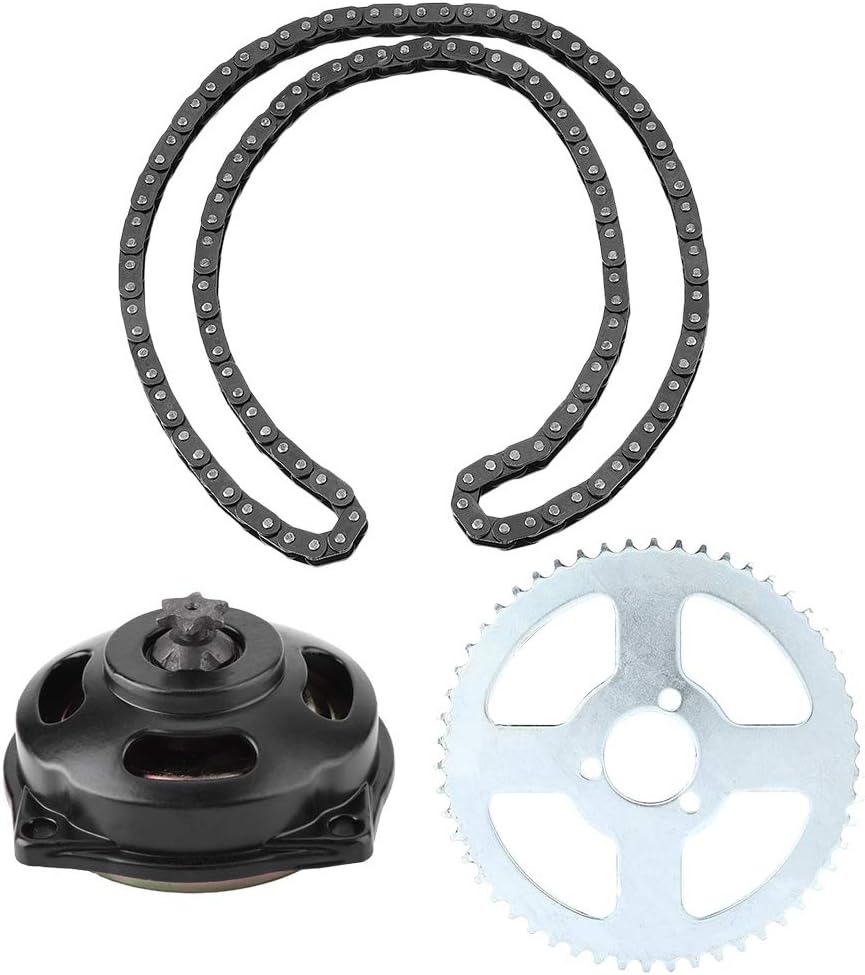 Sistema de transmisión T8F Kette cadena con piñón trasero de caja de engranajes 6T para mini motocicleta de 47cc 49cc