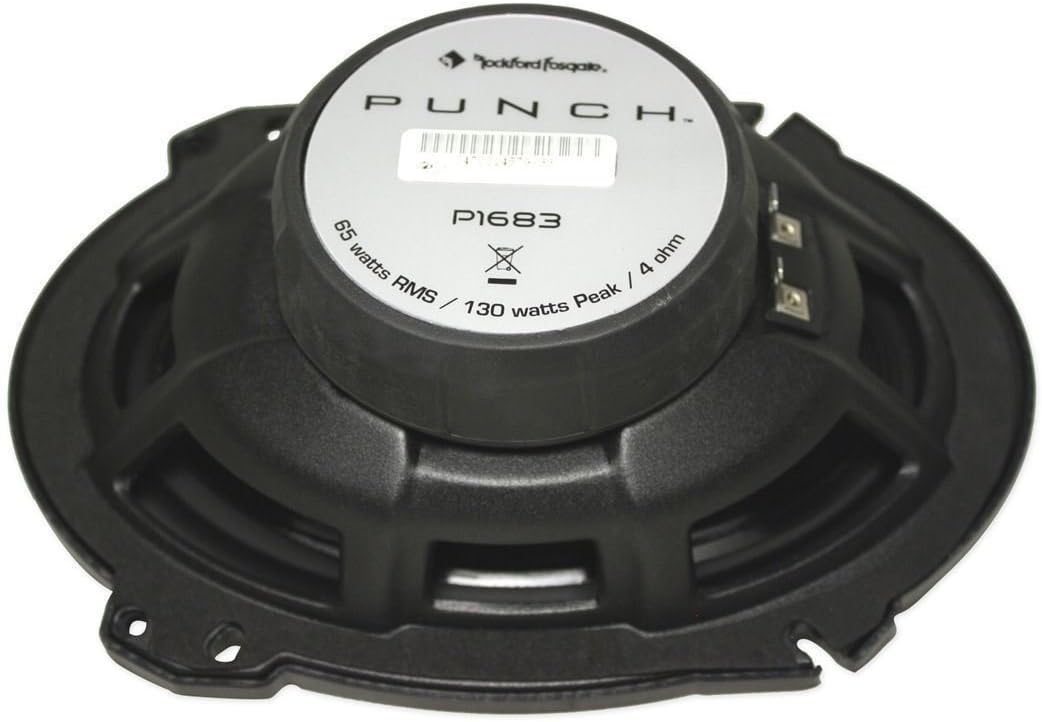 2 pares de altavoces estéreo Rockford Fosgate P1683 de 130 W, 6 x 8 pulgadas, de 3 vías, 6 x 8 pulgadas