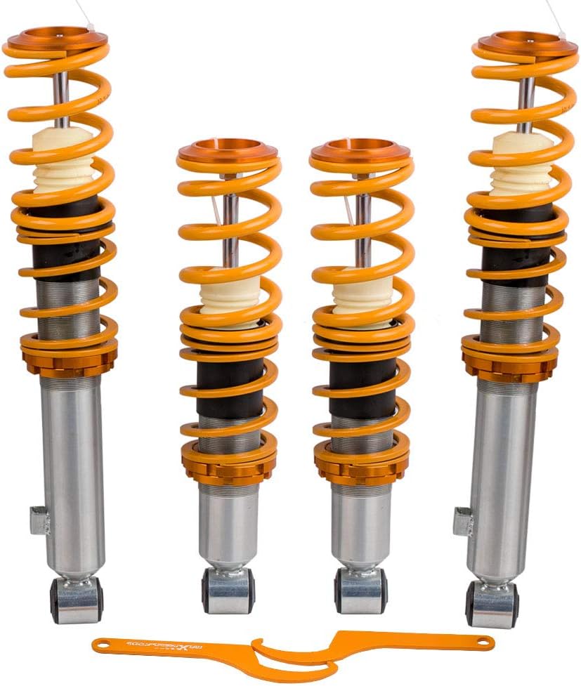 maXpeedingrods Bobinas para Mazda Miata MX5 MK1 NA 1990-1997, kit de suspensión de bobinas de altura ajustable, kit de reducción de puntales de