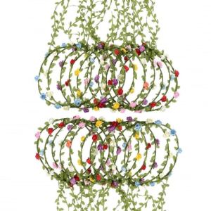 Paquete de 20 diademas multicolor con corona de flores, para mujeres y niñas, para festivales, celebraciones, bodas, fiestas, sin correa de anclaje Paquete de 20 diademas multicolor con corona de flores, para mujeres y niñas, para festivales, celebraciones, bodas, fiestas, sin correa de anclaje