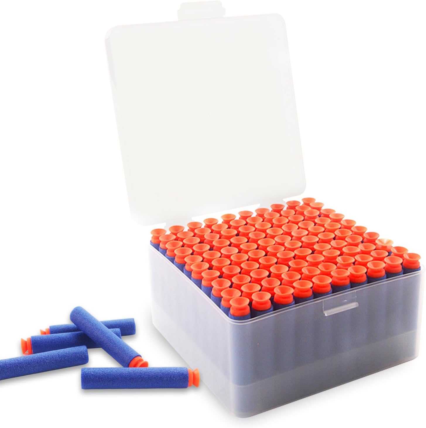 EKIND Cajas de almacenamiento ordenadas de dardos de espuma compatibles con dardos Nerf Elite o dardo corto, fácil de combinar y transportar (1