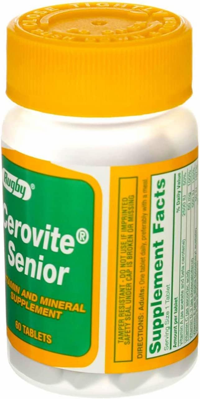 Rugby Cerovite Senior, 60 Tabs