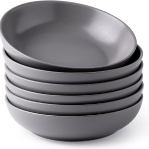 AmorArc Juego de 6 cuencos de cerámica para pasta de 8.5 pulgadas, cuencos grandes de 32 onzas para cocina, cuencos anchos para pasta, ensalada, AmorArc Juego de 6 cuencos de cerámica para pasta de 8.5 pulgadas, cuencos grandes de 32 onzas para cocina, cuencos anchos para pasta, ensalada,