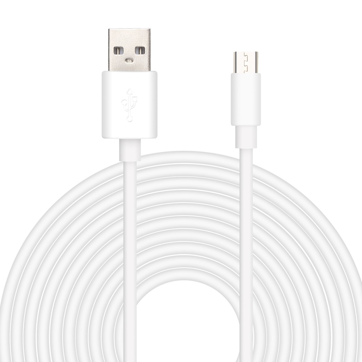 Cable de alimentación USB de 25 pies para cámara inalámbrica de seguridad para el hogar, cámara Kasa, cámara Wyze, YI Cloud, Nest Cam, Netvue, Furbo