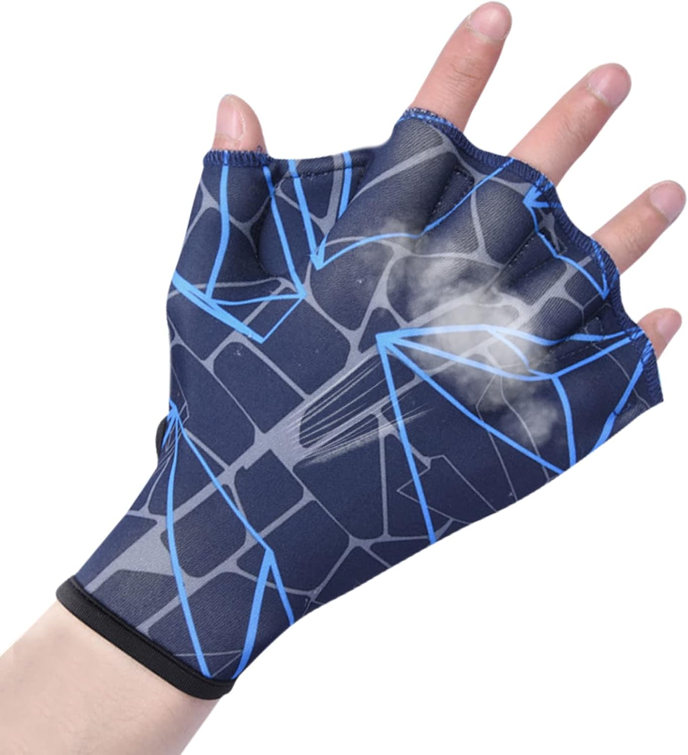 Guantes de entrenamiento de natación, guantes de natación para entrenamiento  Guantes de entrenamiento de natación unisex con aletas de malla para