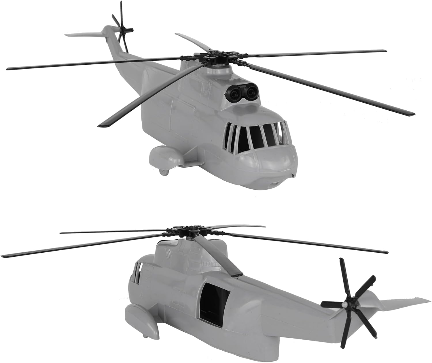 TimMee – Juego de helicópteros de plástico para hombre, 26 piezas, color gris, fabricado en Estados Unidos
