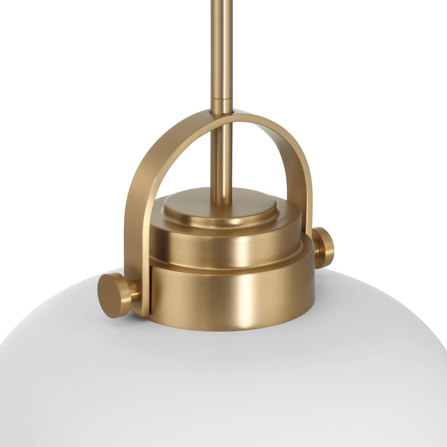 Robert Stevenson Lighting Arte – Lámpara de techo industrial de 2 tonos de metal, blanco y dorado