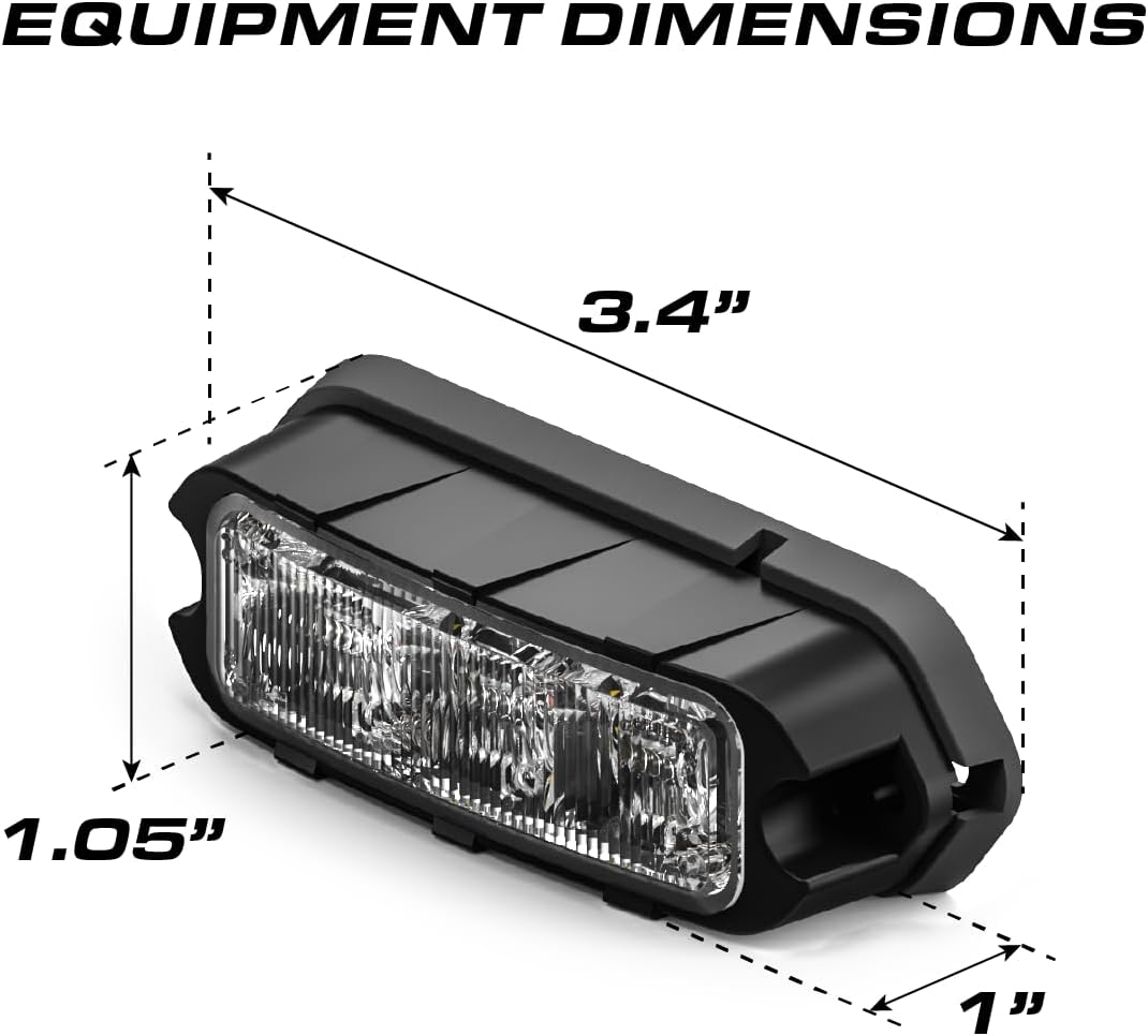 Feniex Quad Q3 LED Montaje en superficie RojoAzulBlancoÁmbar