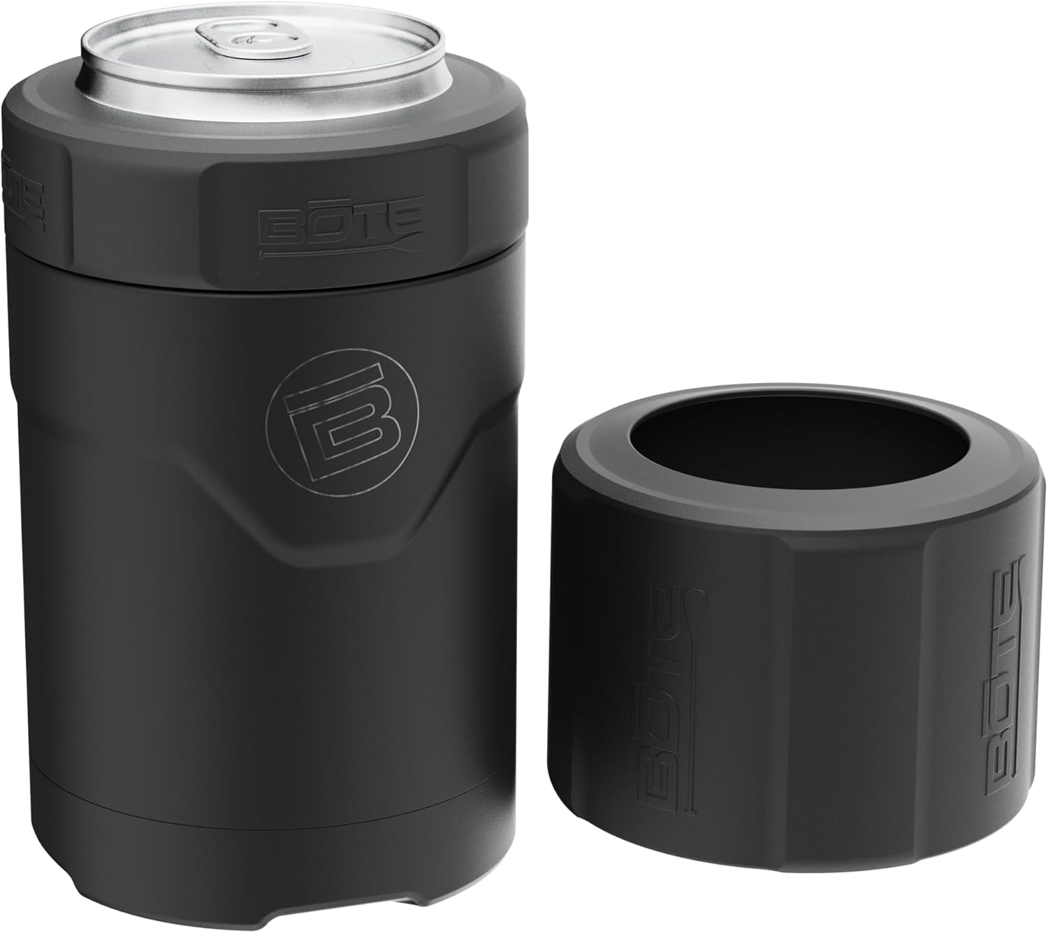 BOTE MagnePod Drinkware MAGNEChill – Enfriador de latas de tamaño corto, anillo de interruptor adaptable mantiene la cerveza fría lata aislada se