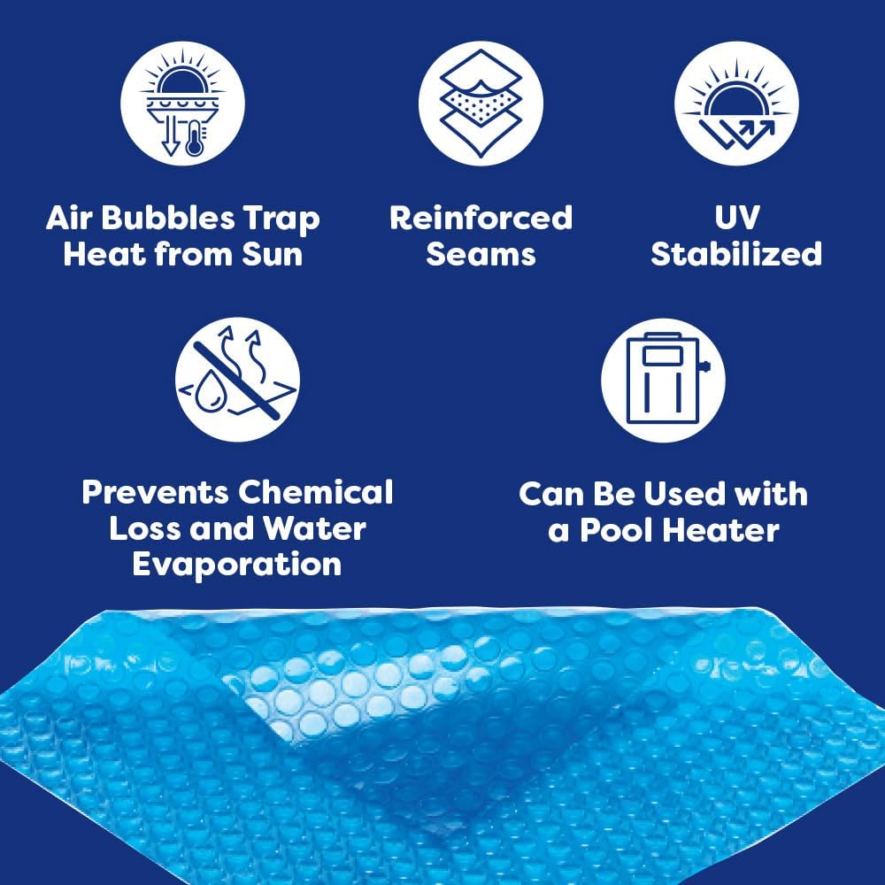 In The Swim Manta solar redonda premium Plus de 21 pies para piscina, 12 mil