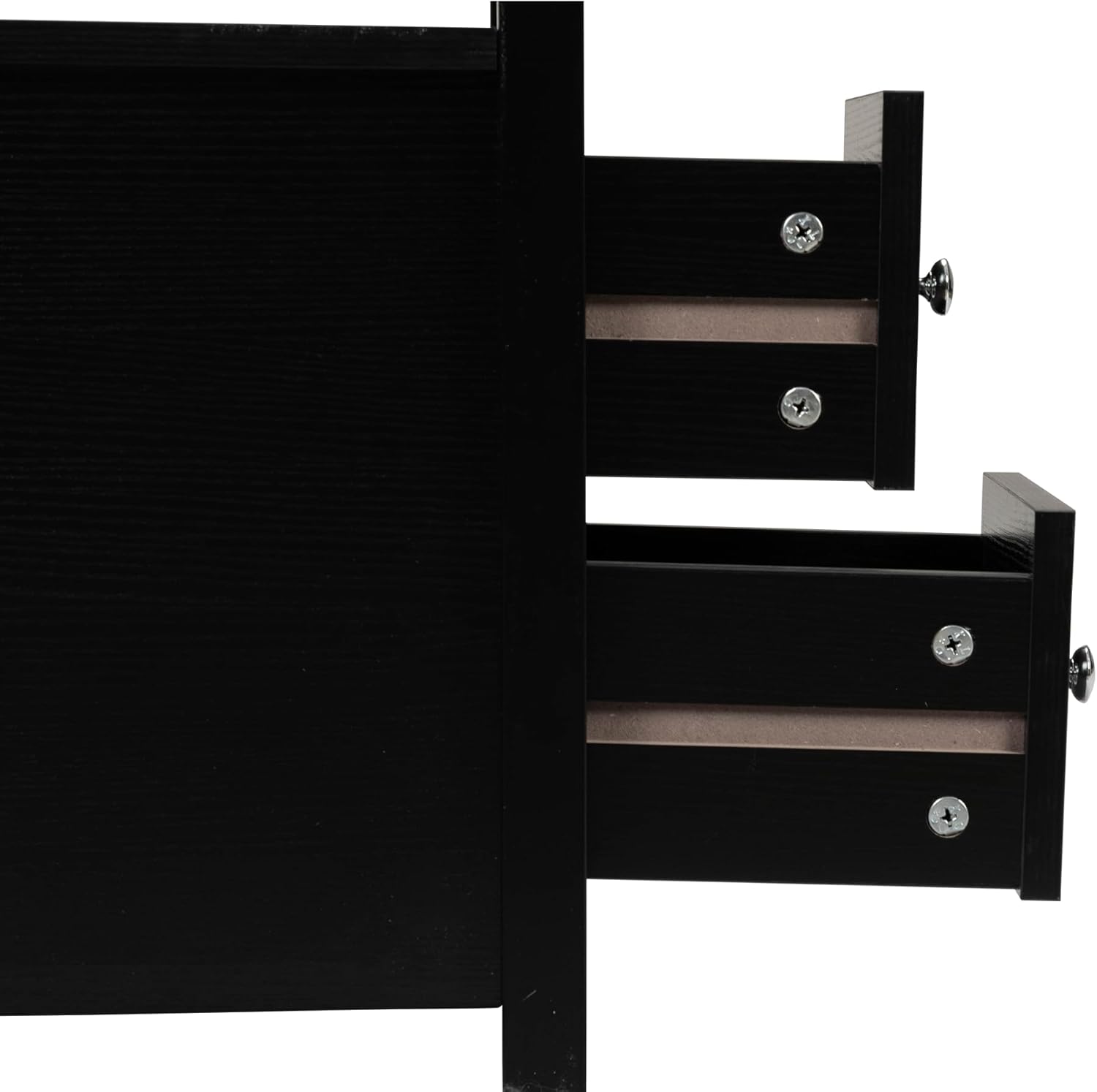 Mesa auxiliar con estación de carga, mesa auxiliar estrecha para sofá, mesita de noche de madera, muebles de sala de estar, negro