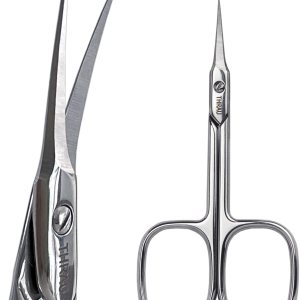 Tijeras de cutícula extrafinas para mujeres y hombres, acero inoxidable profesional con punta puntiaguda precisa, cuchillas de aseo, manicura, Tijeras de cutícula extrafinas para mujeres y hombres, acero inoxidable profesional con punta puntiaguda precisa, cuchillas de aseo, manicura,