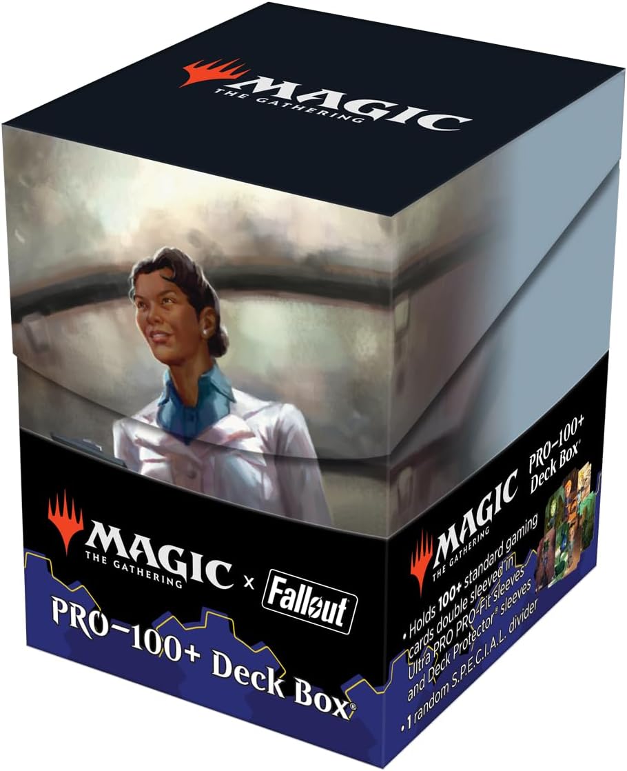 Ultra Pro – Fallout 100+ Deck Box – Dr. Madison Li – para Magic The Gathering, Trading Protección de almacenamiento de mercancías Caja de cubierta