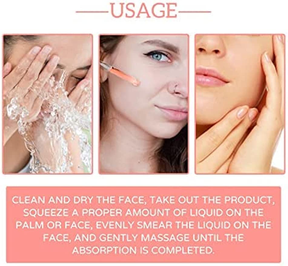 Suero facial 5 en 1, reduce las arrugas, suero corrector de manchas oscuras, suero facial con ácido hialurónico y niacinamida (2 unidades)