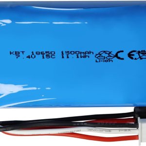 Batería de litio de coche KBT RC batería recargable de iones de litio de 7.4V 1500mAh, baterías de descarga de alto drenaje 15C para automóviles RC, Batería de litio de coche KBT RC batería recargable de iones de litio de 7.4V 1500mAh, baterías de descarga de alto drenaje 15C para automóviles RC,