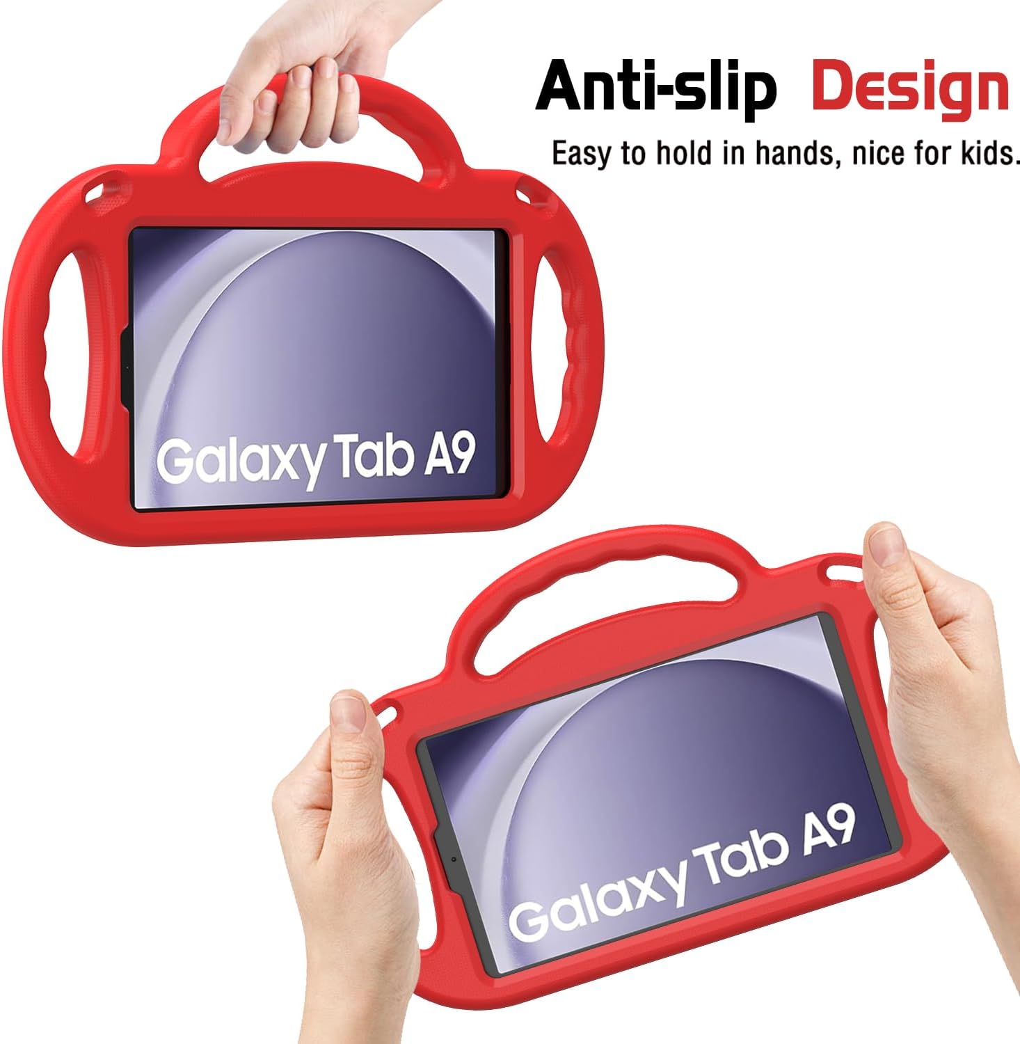 AVAWO Funda infantil para Samsung Galaxy Tab A9 2023 de 8.7 pulgadasA7 Lite 2021, con correa, a prueba de golpes, soporte de mango ligero 2023