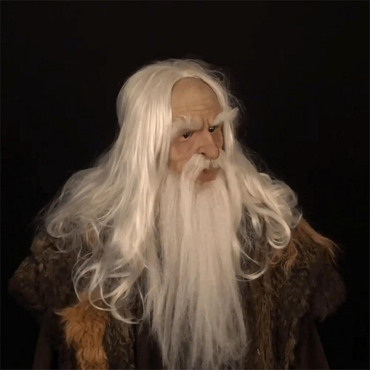 Máscaras de látex realistas para ancianos de Halloween, nariz grande, anciano, súper suave, terror, arrugas, cara