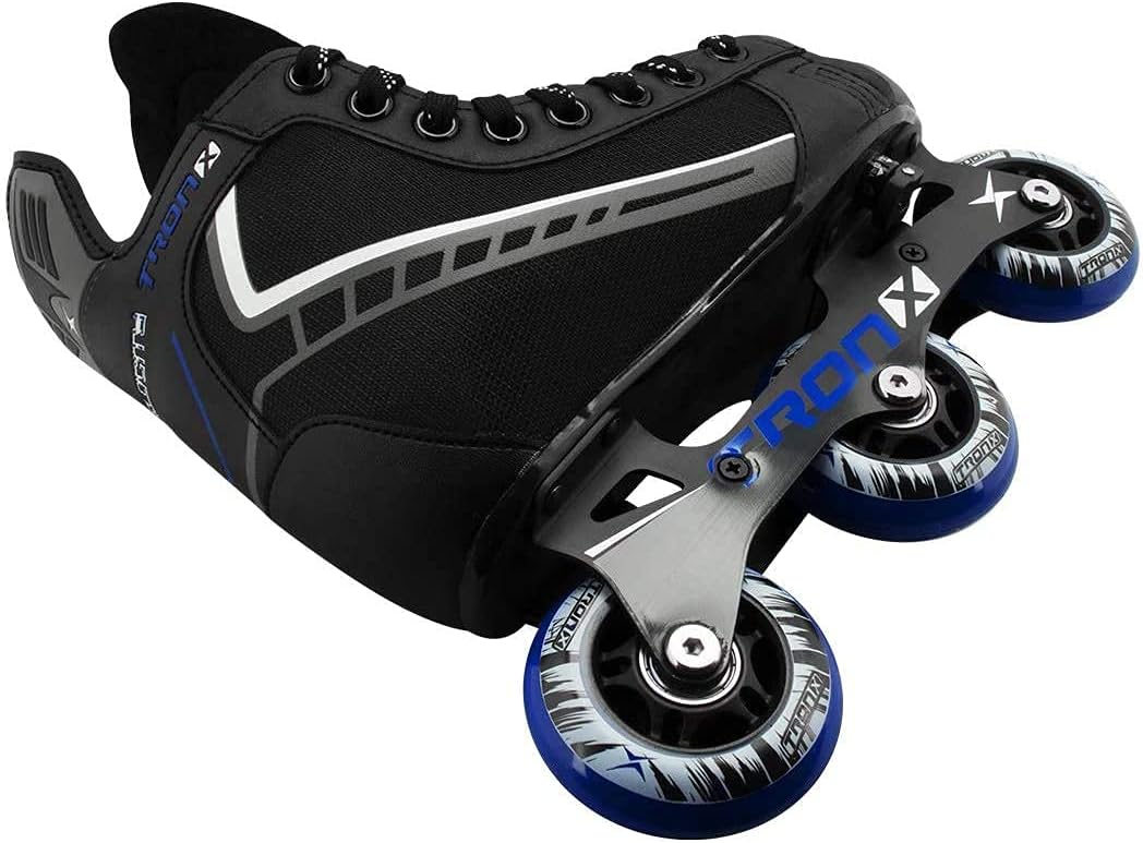 TronX Velocity – Patines de hockey en línea ajustables para niños pequeños, talla 7-10