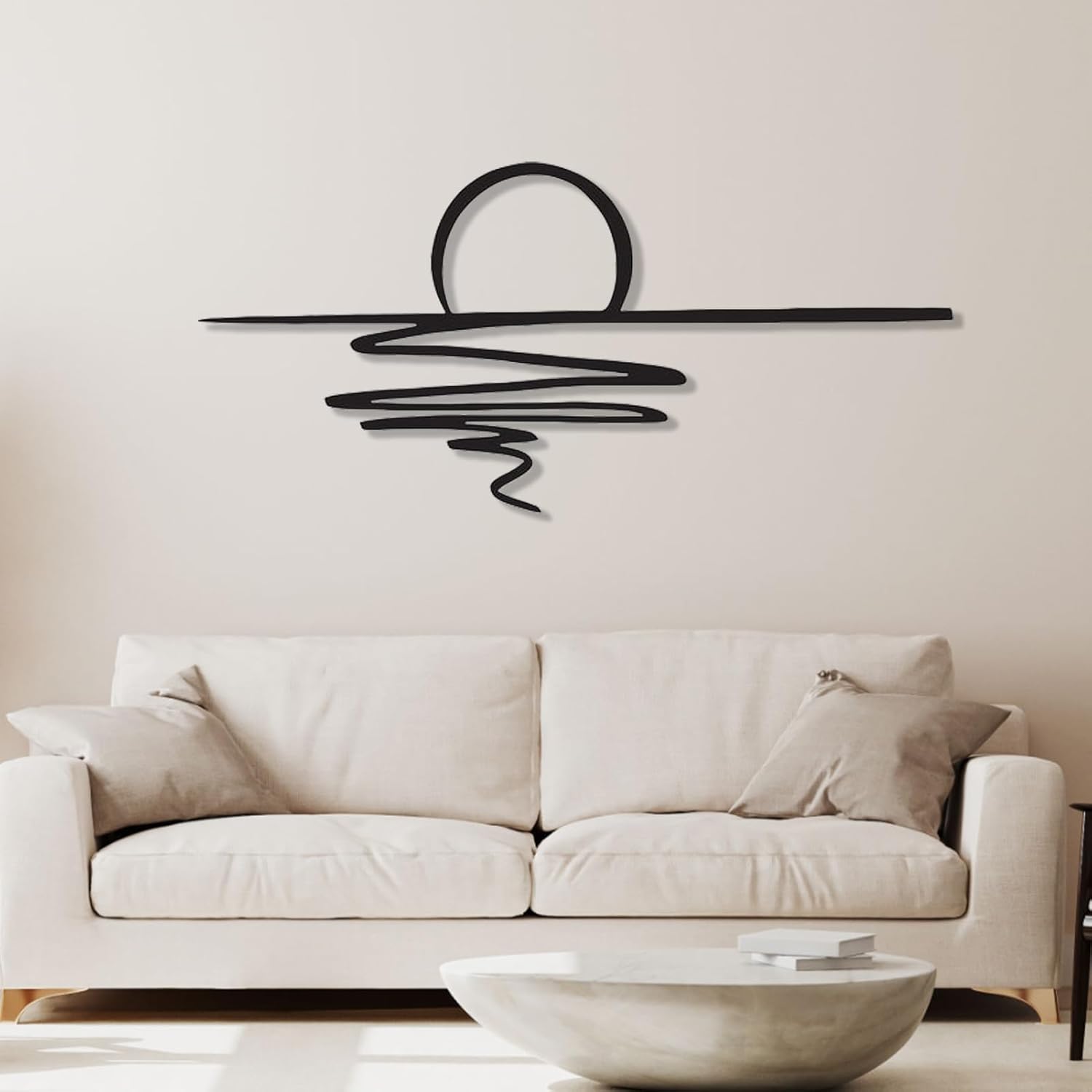Arte de pared de metal Sunrise, decoración de pared de sol de metal, arte de pared de sol de metal, arte de pared de amanecer, decoración bohemia de
