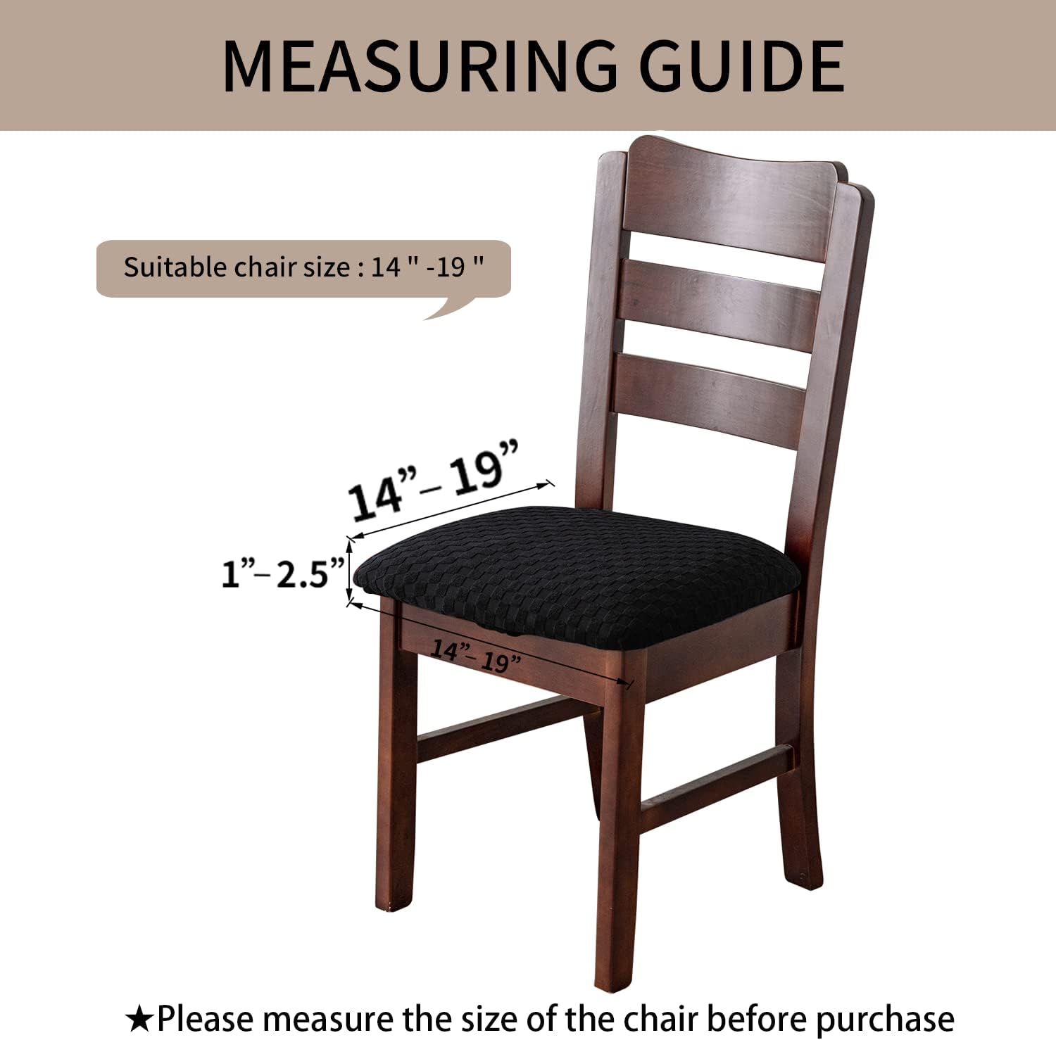 Fundas de asiento impermeables para sillas de comedor, fundas para sillas de comedor, fundas para sillas de cocina, fundas de asiento de jacquard