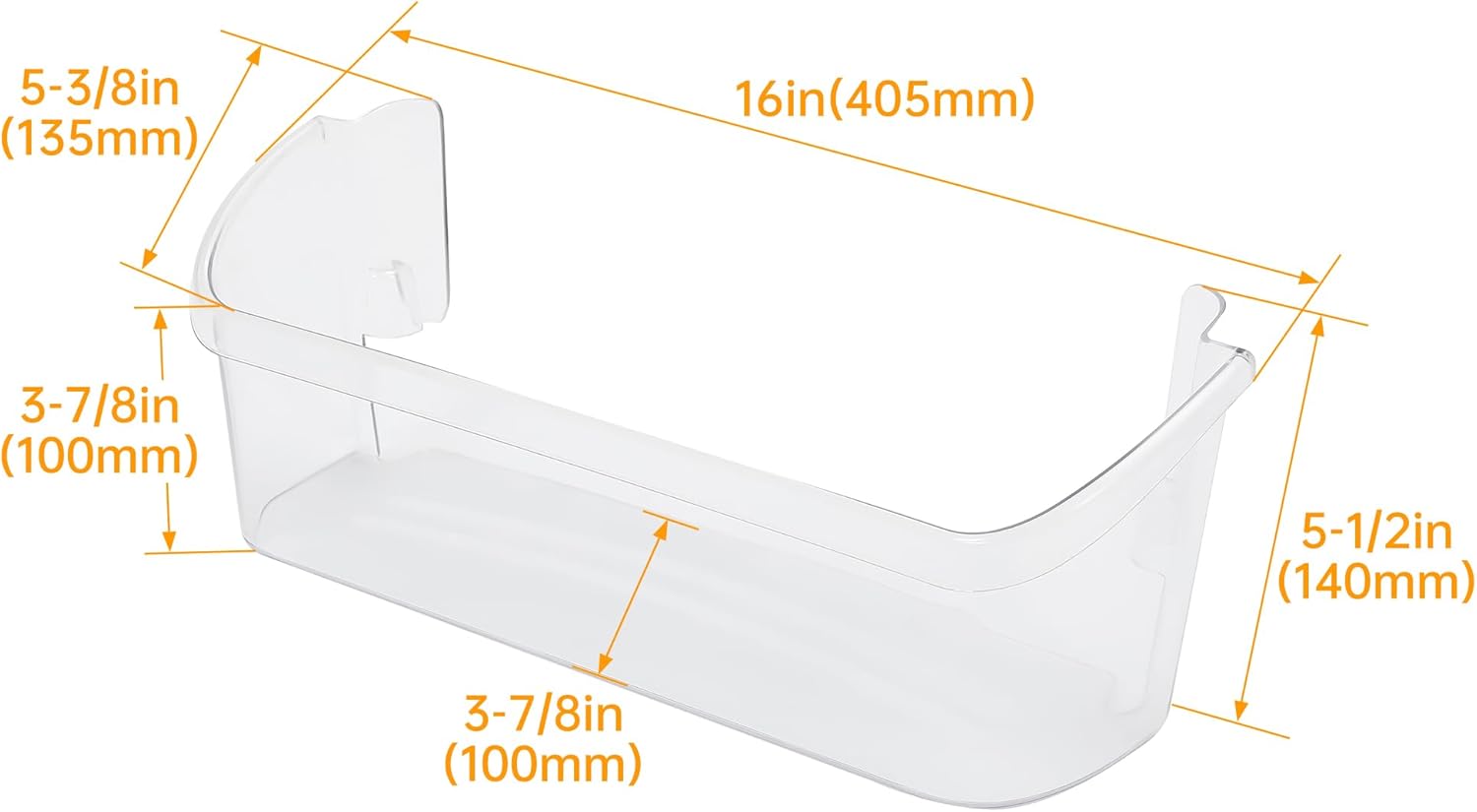 HECASA Estante de puerta de refrigerador compatible con Frigidaire Refrigerador Reemplazo para 242126602 AP6278233 4547407 PS12364199 EAP12364199